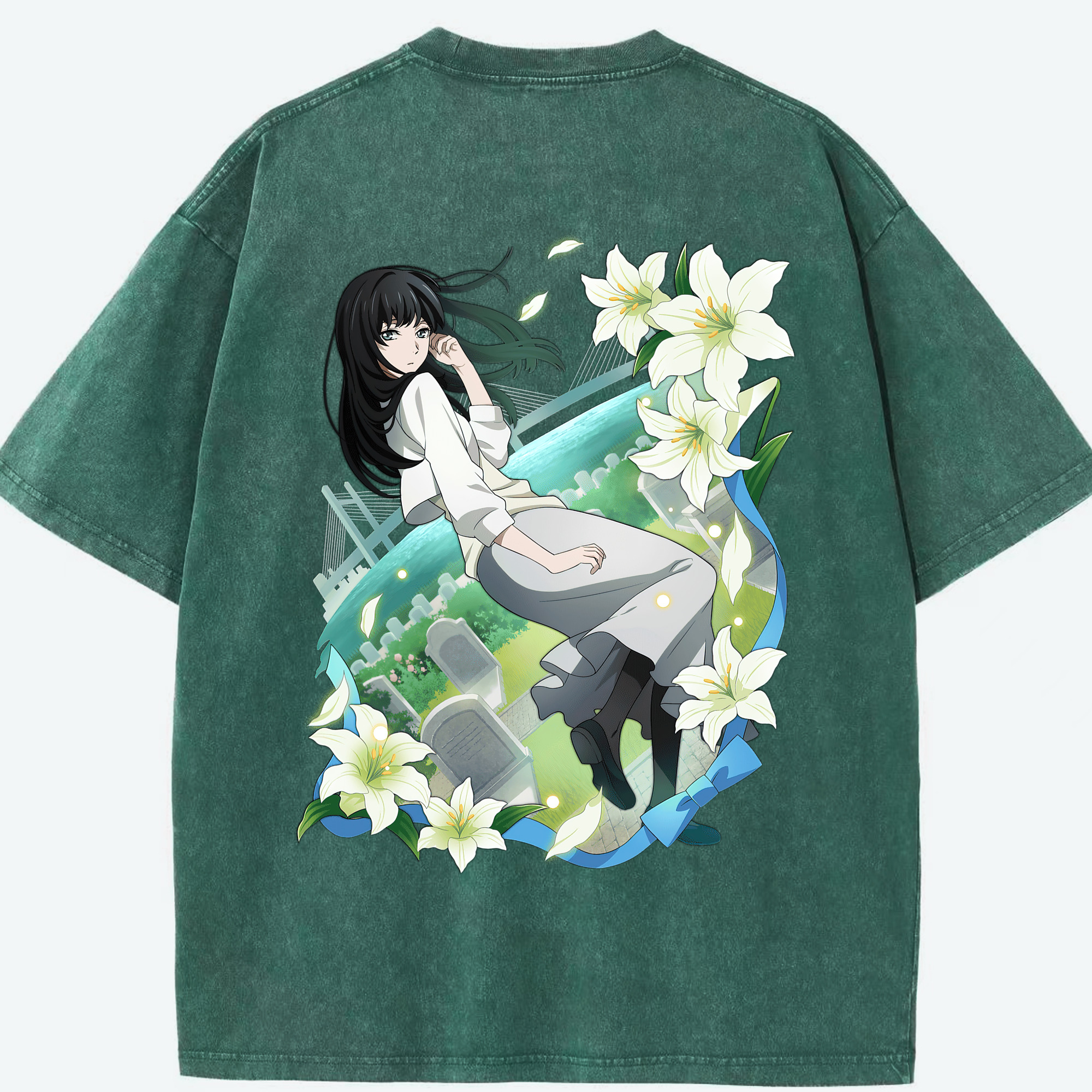 （画像用） 文豪ストレイドッグス Bungo Stray Dogs 綿100% ヴィンテージ風 半袖Tシャツ（背面プリント）